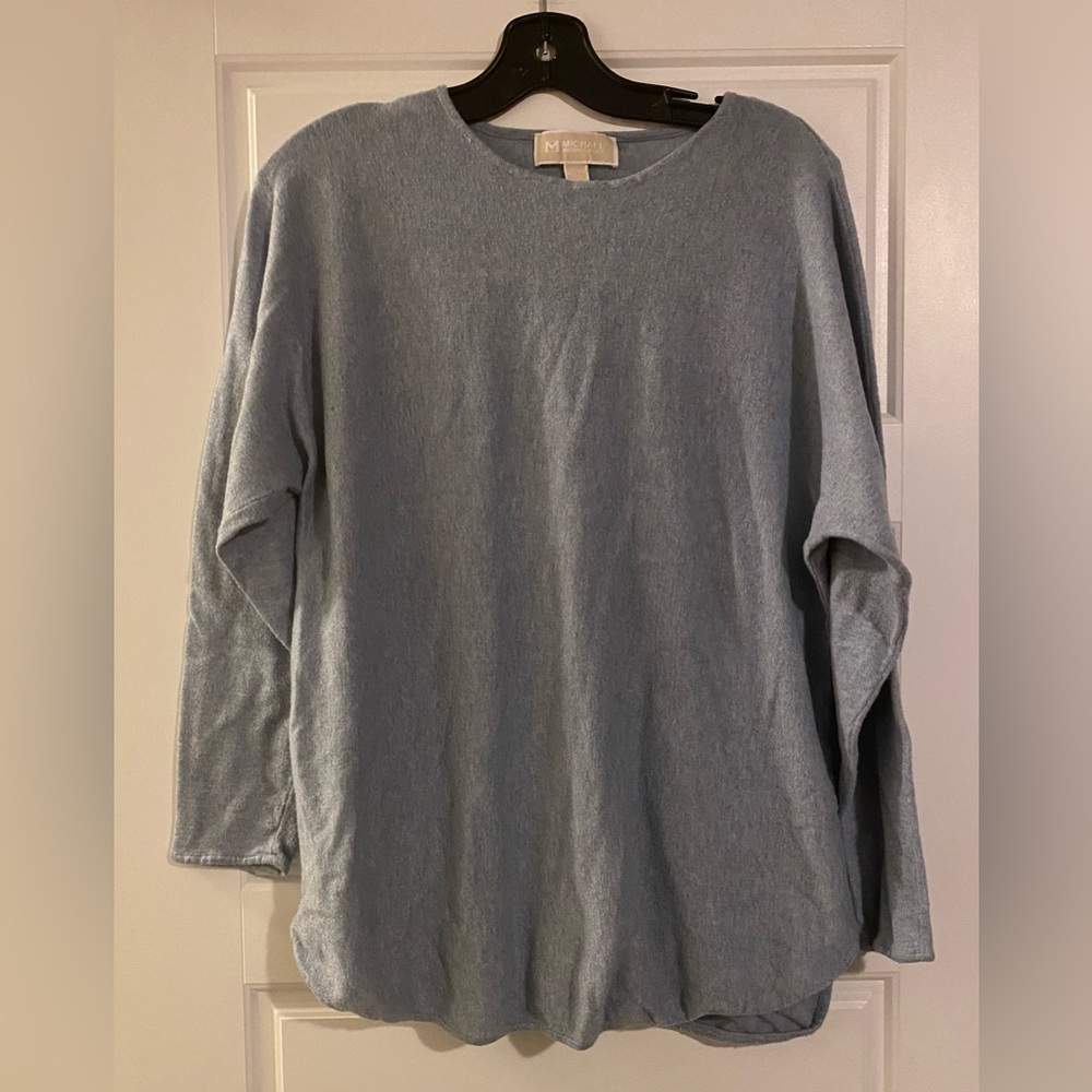 MICHAEL KORS baby blue pullover sweater